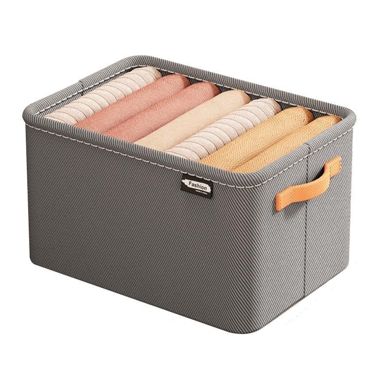 Organizador de Roupas Dobrável - COMPRE 1 LEVE 3 - SOMENTE HOJE Direct Ofertas Tamanho Grande [42*28*25CM] Cinza 